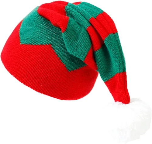 Miniatura 28 de 2 gorros de punto de Navidad para padres e hijos, gorro de Papá Noel para adultos, bebés, invierno, cálido, gorro de calavera para fiestas