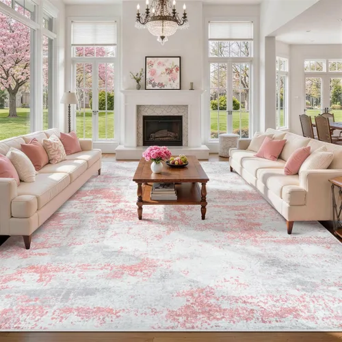 Miniatura 96 de 5x7 Area Rugs for Living Room Rug Washable: Abstract Rug for Dining Room Bedroom Carpet Non Slip 5 by 7 Indoor Modern Nursery Home Office Beige