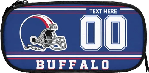 Miniatura 22 de Estuche para lápices Dallas, caja de lápices con nombre y número personalizados, estuche personalizado de estilo de fútbol, estuche de bolígrafo
