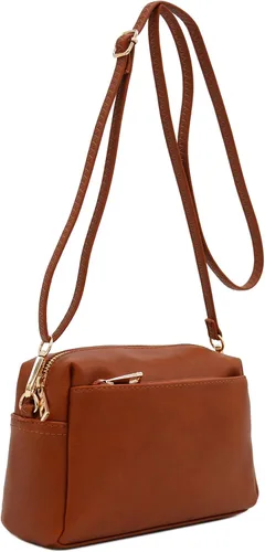 Miniatura 2 de FashionPuzzle Triple Zip Small Crossbody Bag