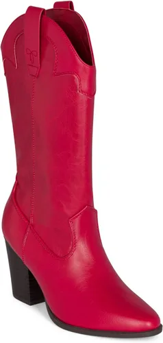 Miniatura 3 de ONYX - Botas de tacón alto para mujer, con tacón apilado, punta puntiaguda, media pantorrilla