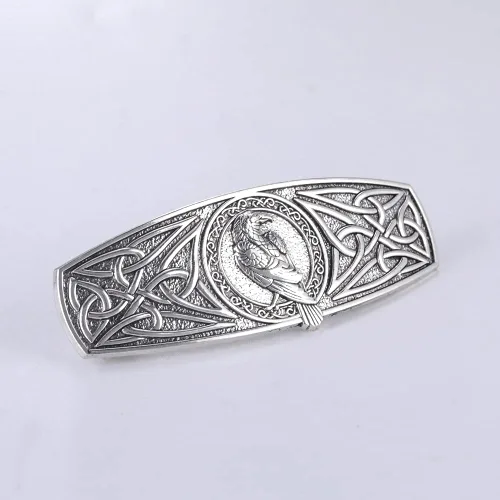 Miniatura 6 de TEAMER Moda vintage nudo celta clip de pelo pasadores de metal accesorios para el cabello patrón grabado headwear styling para las mujeres Águila