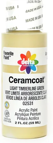 Miniatura 7 de Delta Creative Ceramcoat - Pintura acrílica en varios colores (2 onzas), 2436, carbón