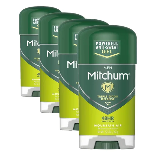 Miniatura 2 de Mitchum Gel antitranspirante y desodorante de triple protección contra olores para hombre, sin perfume, protección 48 horas, paquete de 2
