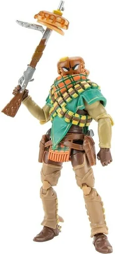 Fortnite Solo Mode Core Mancake, figura altamente detallada de 4 pulgadas con herramienta de cosecha, multicolor