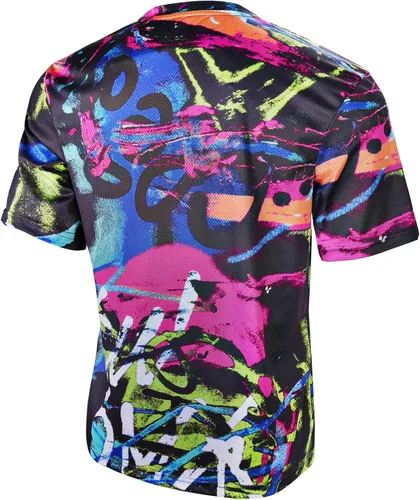Miniatura 3 de Wisdom Leaves Camiseta de ciclismo de montaña para hombre, de manga corta, para descenso, absorbe la humedad y de secado rápido