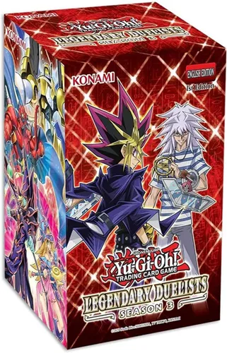Yu-Gi-Oh! Tarjetas coleccionables: Duelistas legendarios temporada 3, caja de refuerzo, multicolor