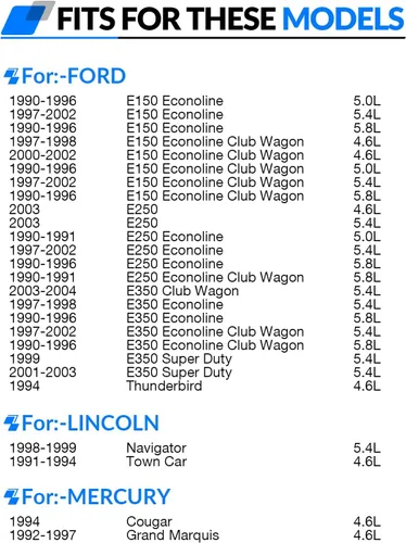 Miniatura 3 de Injectores de combustible mejorados 0280150943 Compatible con:-Ford F150 4.6L 1997-2003 5.4L 1997-2002 Para:-Mustang 1996-2004 F250 F350 E150 E250