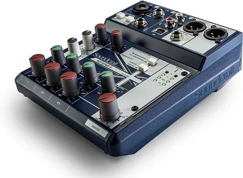 Miniatura 4 de Soundcraft Notepad-5 Consola mezcladora analógica de formato pequeño con E/S USB, mezclador de 5 canales