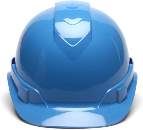 Miniatura 2 de Pyramex Ridgeline Cap Style 4 Point Ratchet Hard Hat Azul claro