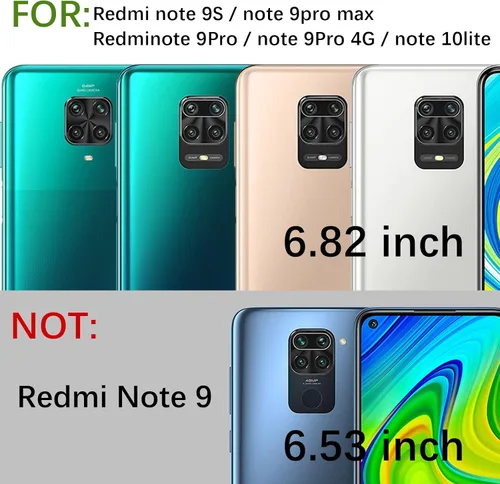 Miniatura 2 de Funda para Redmi Note 9 Pro, Redmi Note 9s con ranura para tarjetas de crédito, TPU suave silicona TPU resistente a los arañazos delgada ranura
