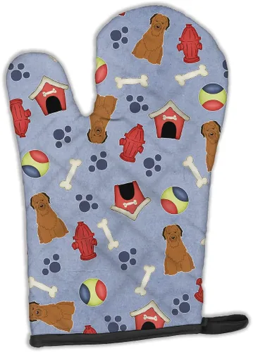Miniatura 257 de Caroline's Treasures BB2732OVMT Dog House Collection Border Collie - Guante de horno grueso resistente al calor para sartenes calientes y horno
