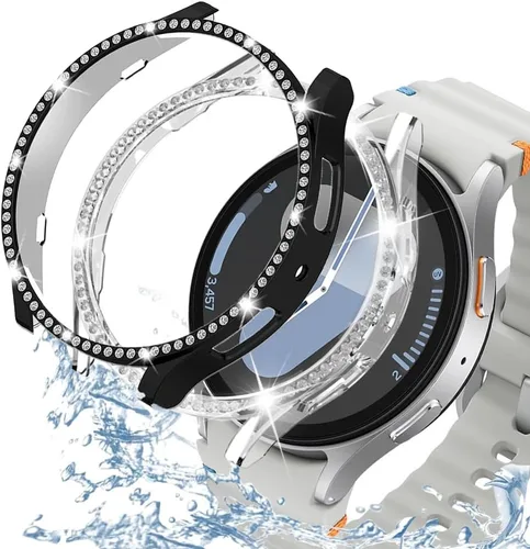 Miniatura 57 de DEALELE Paquete de 1 + 3 fundas y protector de pantalla compatible con Samsung Galaxy Watch FE / 5/4 de 1.575 pulgadas, funda protectora
