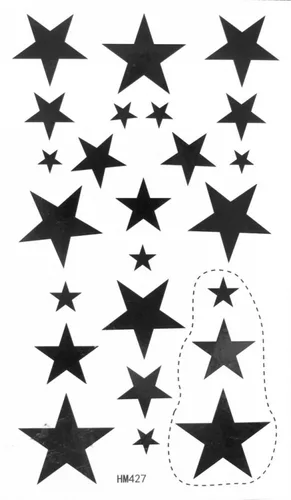 Miniatura 9 de MapofBeauty Adhesivo temporal impermeable para tatuaje corporal (2 piezas/lote)