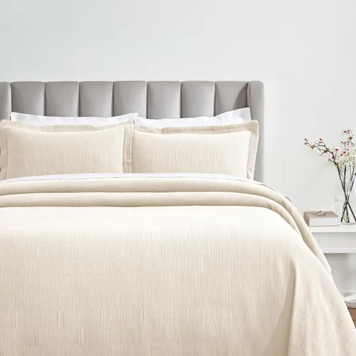 Miniatura 11 de Superior Juego de colcha de algodón de 2 piezas, diseño de círculos celtas, decoración de cama para el hogar, 1 funda de almohada, manta