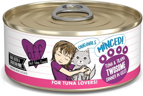 Miniatura 14 de Weruva BFF - Comida húmeda natural picada para gatos, atún y tilapia en pareja en gelatina, lata de 3 oz, paquete de 24