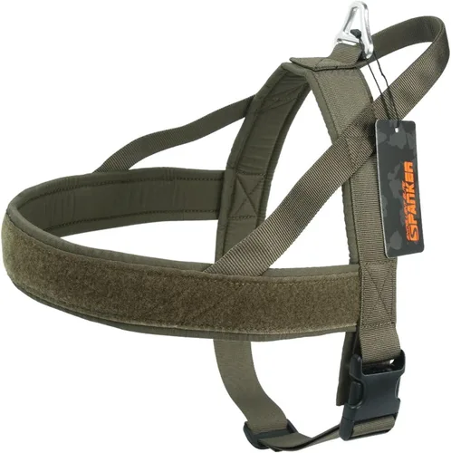 Miniatura 12 de EXCELLENT ELITE SPANKER Arnés sin tirones para perro, acolchado, chaleco de patrulla militar, de nailon ajustable, arnés para perro con asa para Cob