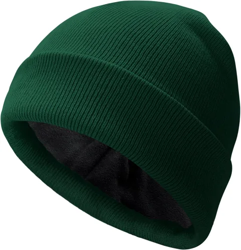 Miniatura 28 de PFFY Beanie for Men Women Unisex Knit Cuffed Plain Winter Thick Lined Beanies Hats