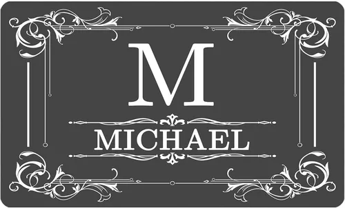 Miniatura 8 de Tapete personalizado de bienvenida para el hogar familiar, tapete personalizado para interiores y exteriores con tu entrada de texto para casa, C