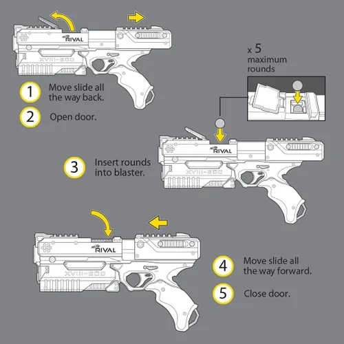 Miniatura 4 de Nerf Rival Kronos XVIII-500 Blaster, azul (exclusivo de Amazon)