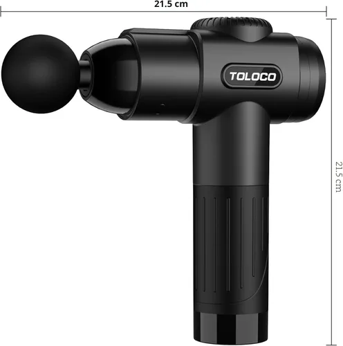 Miniatura 9 de Pistola para masajes Toloco–T11 Pro, de mano, para tejido muscular profundo, masajeador corporal deportivo, taladro portátil, motor de escobillas