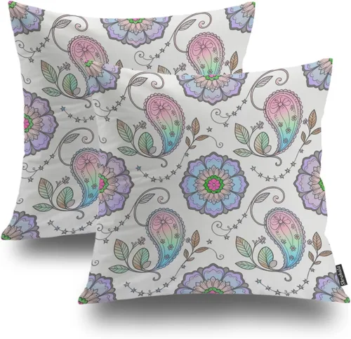 Miniatura 39 de Shrahala Funda de almohada decorativa de castillo oscuro de Halloween, casa con murciélagos de bruja, esqueleto, funda de almohada cuadrada mezclada