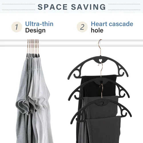 Miniatura 6 de Perchas de terciopelo para ropa, paquete de 30 unidades sin protuberancias ultrafinas que ahorran espacio, gancho giratorio de 360 grados resistente