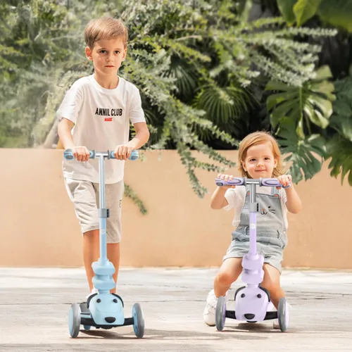 Miniatura 4 de MOUNTALK Scooter para Niños de 1-12 Años, Scooter de 3 Ruedas para Niños Pequeños de 1-3/3-5/5-8/8-12 Años Niños y Niñas con Alturas Ajustables