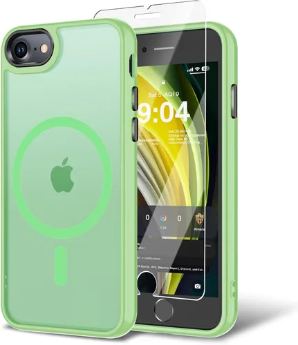 Miniatura 21 de Funda para iPhone 11 con protector de pantalla, compatible con MagSafe, ultra delgada, translúcida, mate, a prueba de golpes, color negro