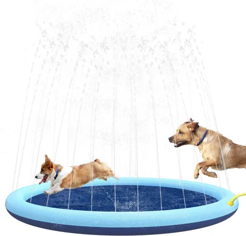 Alfombrilla de salpicaduras para perros y niños, antideslizante para mascotas, gruesa y duradera, tapete de juego para salpicaduras al aire libre,