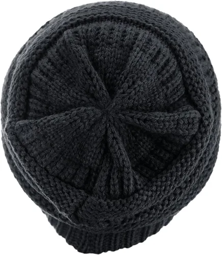 Miniatura 428 de C.C Trendy Warm Chunky Soft Stretch Cable Knit Beanie