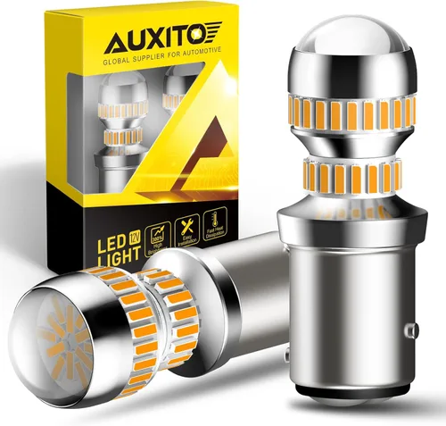Miniatura 9 de AUXITO Bombilla LED 1157 blanca, superbrillante 2057 2357 7528 BAY15D, bombillas LED para respaldo, señal inversa, intermitente, estacionamiento