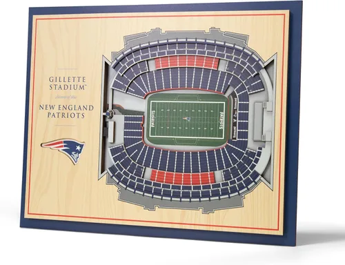 Miniatura 30 de YouTheFan Arte de pared de 5 capas con vista del estadio de la NFL