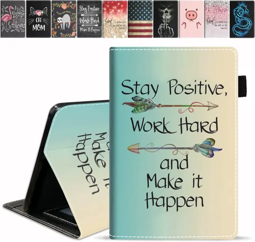 Miniatura 8 de Funda para tablet Amazon Fire HD 8/Fire HD 8 Plus (10ª generación, versión 2020), diseño de palomas con frase inspiradora «Be a Flamingo in a