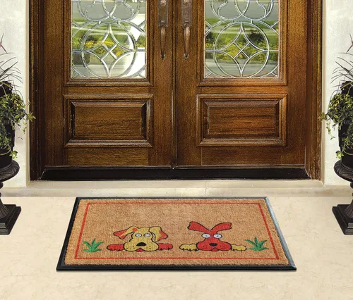 Miniatura 146 de A1HC Tapete para Puerta de Fibra de Coco Natural y Caucho, 30"x48" – Grueso, Duradero, Resistente, Anti-Desprendimiento, Resistente a