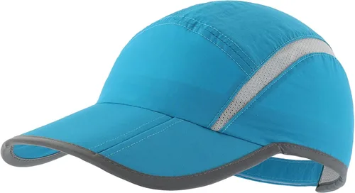 Miniatura 20 de connectyle plegable malla deportes cap con transpirable con rayas reflectantes Sun Runner Cap