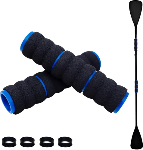 Miniatura 10 de Paquete de 2 empuñaduras para kayak, agarre antideslizante para remos desmontables, accesorios de kayak para prevención de ampollas