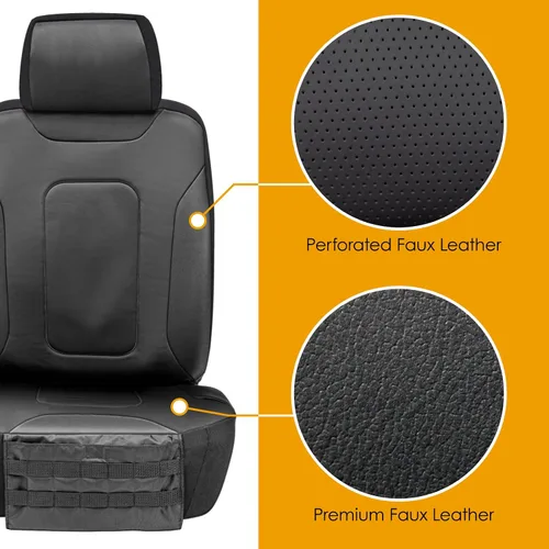 Miniatura 5 de LPI Truck Colton - Fundas de asiento de camión resistentes para asientos delanteros, se adapta a SUV o camión de tamaño completo, organizador