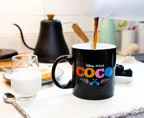 Miniatura 3 de Disney Pixar Coco Seize Your Moment - Taza de café de cerámica Taza grande para artículos esenciales para el hogar de la cocina del hogar, vasos