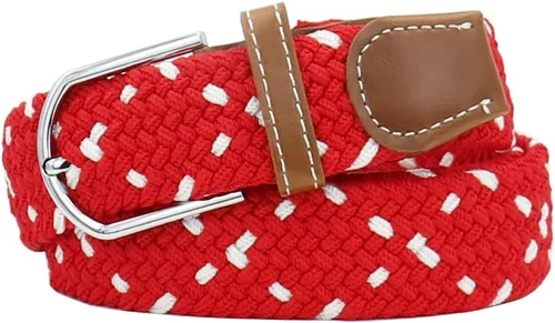 Miniatura 13 de Mixed Color Woven Stretch Braided Belts for Men and Women Fashion Elastic Belts