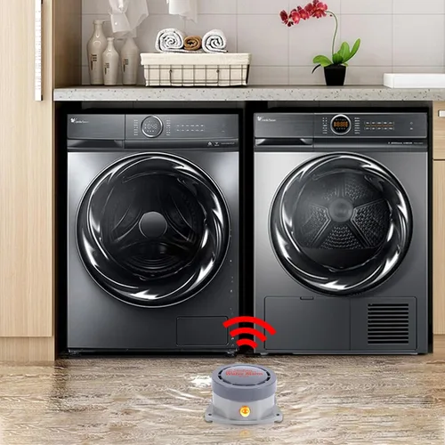 Miniatura 4 de Detector de fugas de agua, paquete de 1 unidad, alarma de agua Shackcom de 110 dB, inalámbrico, resistente al agua y funciona con pilas, alertas