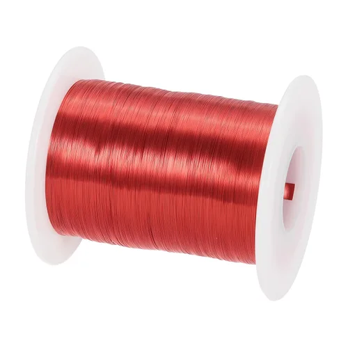 Miniatura 57 de MECCANIXITY - Alambre magnético de calibre 46 AWG - 0.04mm Hilo de cobre esmaltado - Bobina de alambre magnético de 14669 pies (4471m) - 50g Grado F