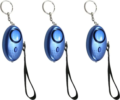 Miniatura 10 de Aicosineg 2 unidades de alarma personal con sonido seguro, alarma personal de seguridad de 120 dB, llavero de alarma de seguridad de emergencia