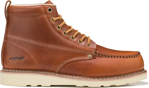 Miniatura 2 de Golden Fox Botas de trabajo de 6 pulgadas para hombre, con cuña y puntera tipo mocasín, cómodas para la construcción Brun-M6
