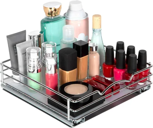 Miniatura 4 de Organizador de especias extraíble para gabinete, almacenamiento delgado deslizante para especias, botellas y tarros, acero de alta resistencia