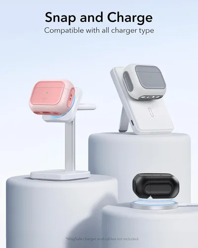 Miniatura 7 de ESR Funda para AirPods Pro 2, compatible con Funda de AirPods Pro de 2ª/1ª generación (2023/2022/2019), compatible con MagSafe, cubierta de Rosa