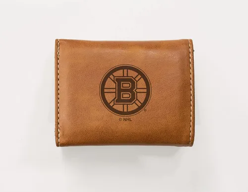 Miniatura 2 de NHL Rico Industries - Billetera triple grabada con láser y tres pliegues, accesorio para hombre
