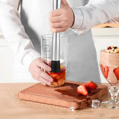 Miniatura 4 de Tifanso Muddler para cócteles, mortero de 10 pulgadas y cuchara mezcladora de mango largo para bar, agitador de acero inoxidable, herramientas