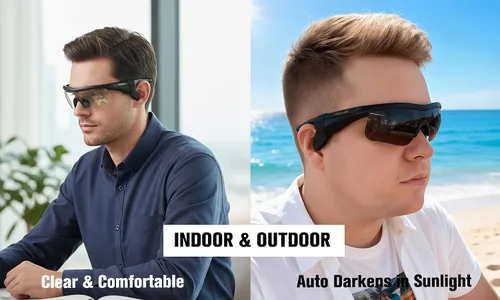 Miniatura 2 de Lentes inteligentes fotocromáticos para hombres y mujeres, lentes de sol deportivos Bluetooth 5.3 con llamadas manos libres, altavoz de oreja