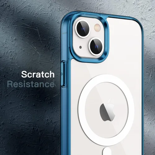 Miniatura 7 de JETech Funda magnética para iPhone 13 mini de 5.4 pulgadas, compatible con carga inalámbrica MagSafe, a prueba de golpes, parte trasera transparente